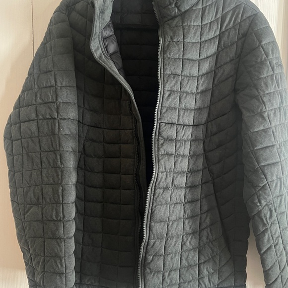 Ben Sherman Dark Gray Quilted Puffer Jacket - Picture 3 of 5